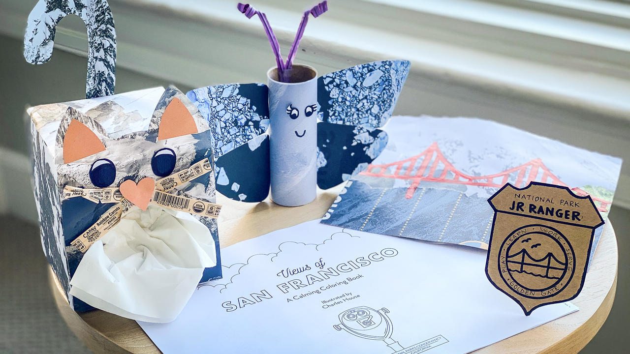 all crafts.jpg All park crafts listed on webpage displayed on a table