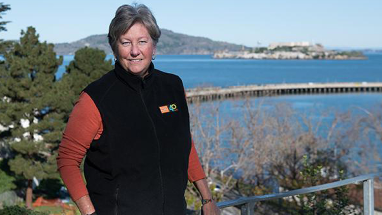 clnertz_ebar2x1.jpg Christine Lehnertz, president and CEO of the Golden Gate National Parks Conservancy, stood at Black Point Historic Gardens in Fort Mason December 10