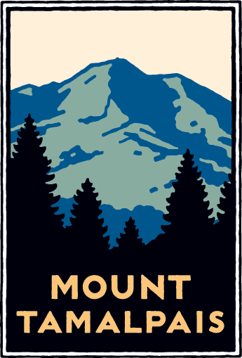 Mount Tamalpais Schwab image of Mount Tamalpais rising above the trees