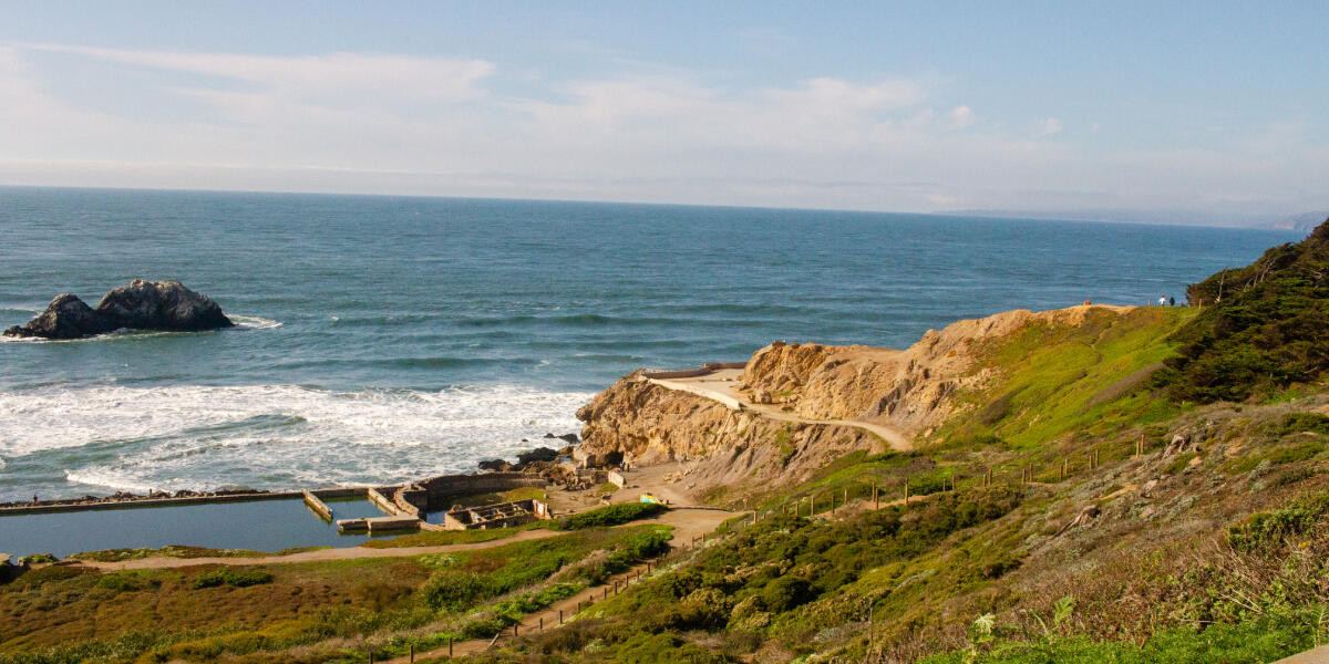 A beautiful view of Sutro Baths at Lands End.