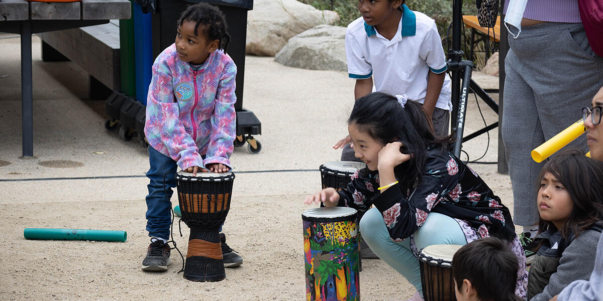 Musical activity for kids at Access to Adventure Day.