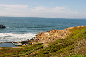 A beautiful view of Sutro Baths at Lands End.