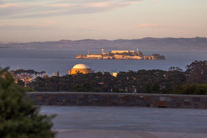 View of Alcatraz from Inspiration Point Overlook
