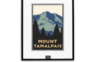 Framed Mount Tamalpais Poster