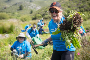 Volunteers at Muir Beach