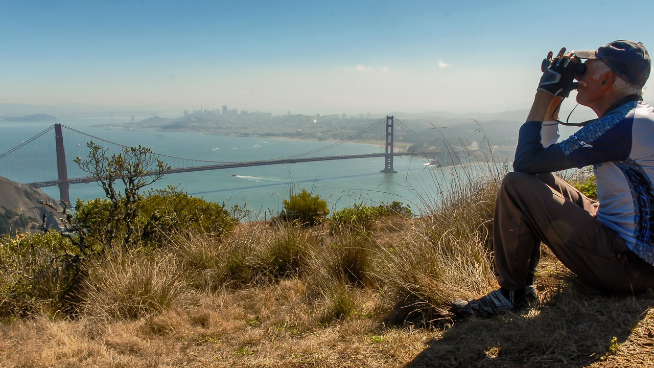 Spectacular views of Golden Gate from the Marin Headlands Spectacular views of Golden Gate from the Marin Headlands