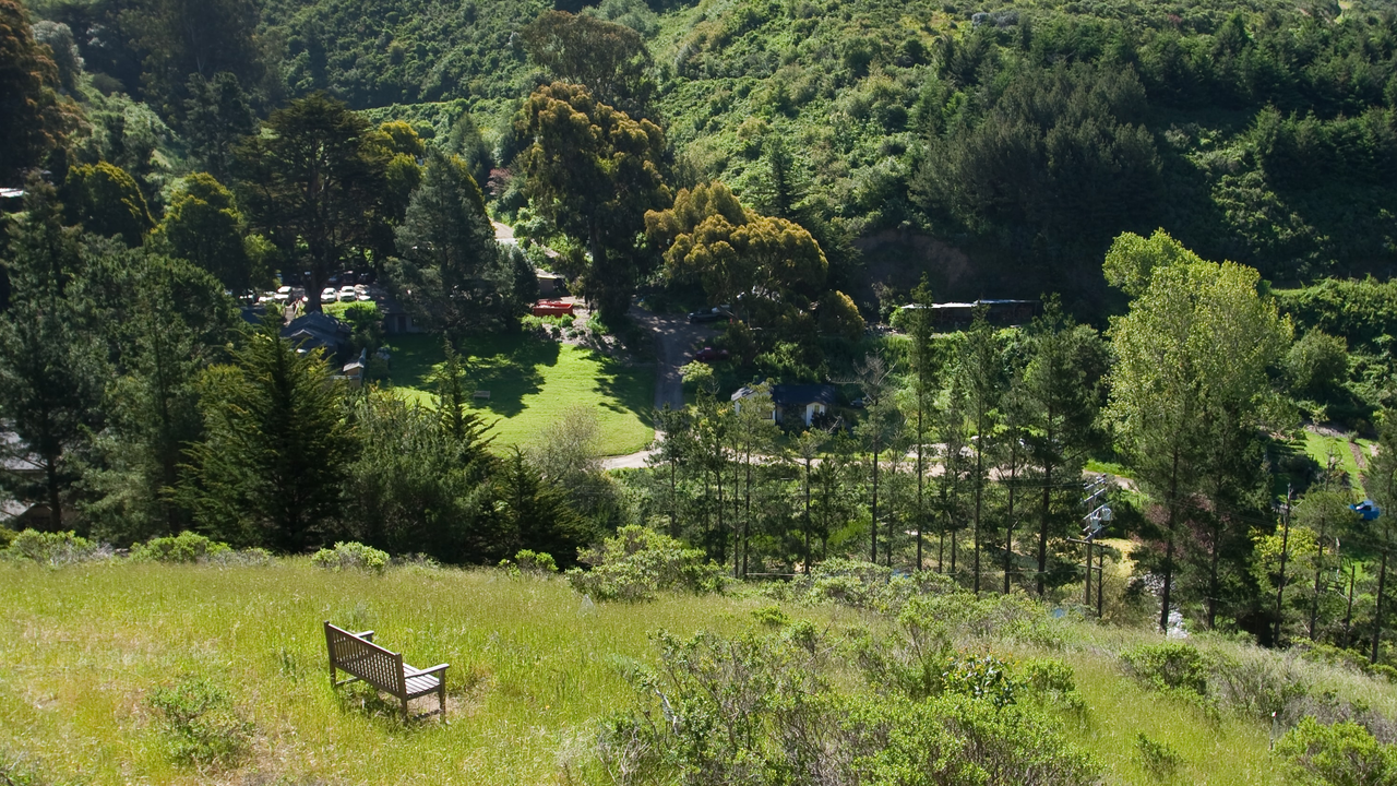 View over Green Gulch Farm Zen Center View over Green Gulch Farm Zen Center