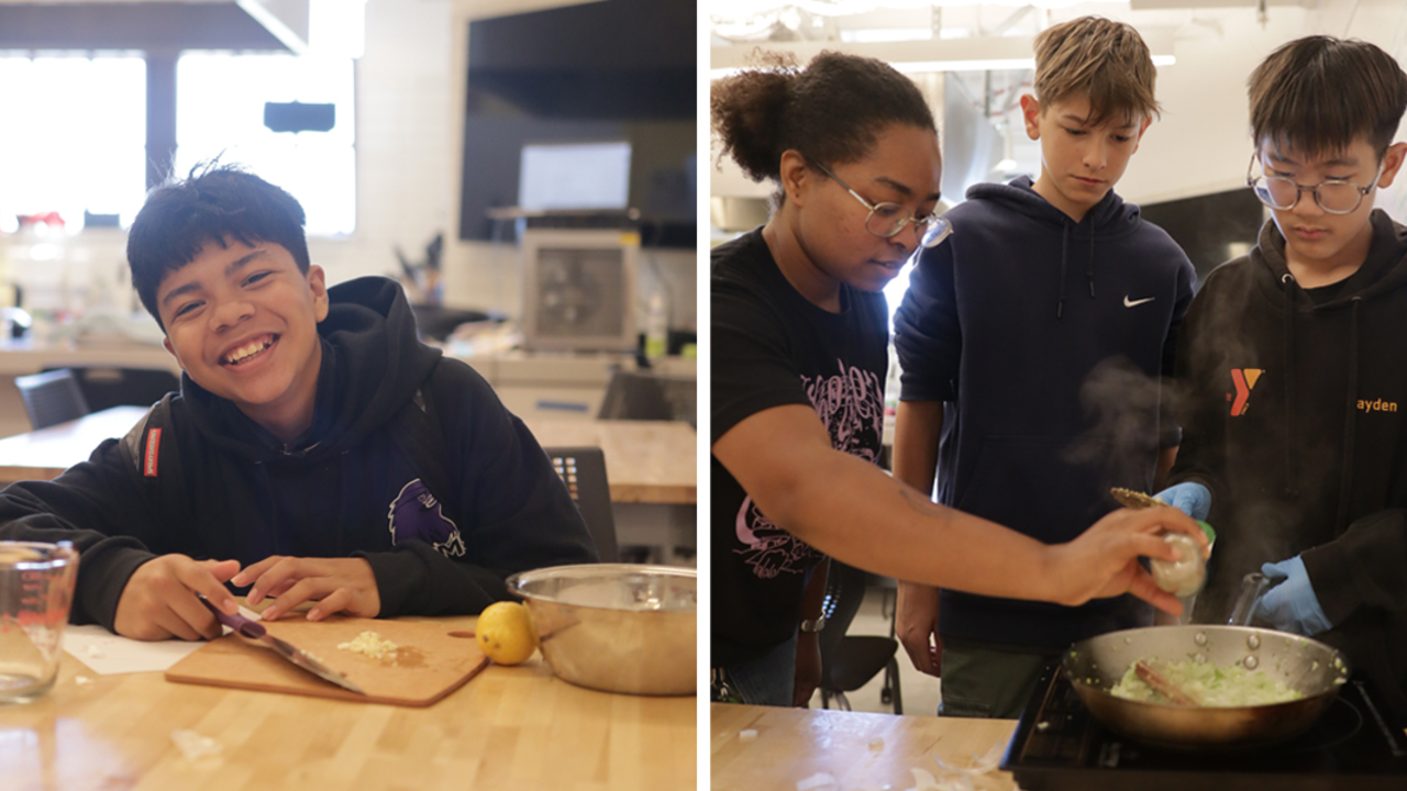 People at the Crissy Field Center Teaching Kitchen People at the Crissy Field Center Teaching Kitchen
