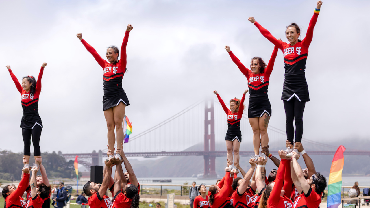 PRSF_20230611_BHS_017_2x1.jpg Fantastic Field Day with FACT/SF, featuring a performance from Cheer SF and sports mini-workshops led by queer coaches.