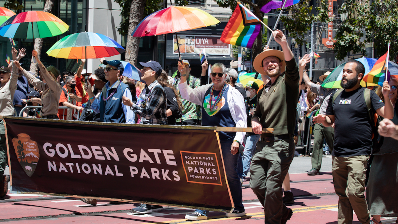 SF_20220626_RCW_0014_2x1.jpg Golden Gate National Parks community marching at the 2022 SF Pride parade.