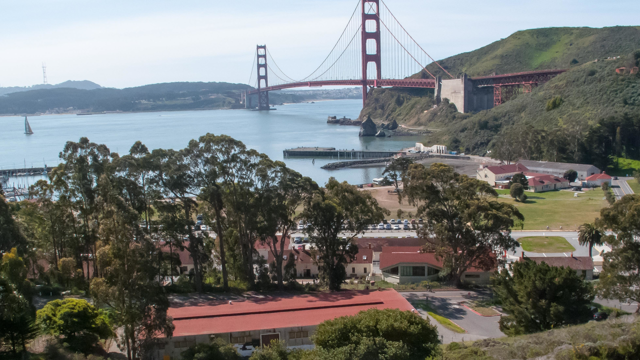 View overlooking Fort Baker and the Golden Gate View overlooking Fort Baker and the Golden Gate