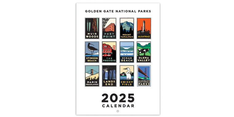 2025 Golden Gate National Parks Conservancy Calendar.