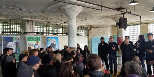 Future IDs project collaborators at the 'Day of Public Programs' at Alcatraz on Feb. 16, 2019.