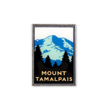 Pin featuring the Michael Schwab graphic of Mount Tamalpais